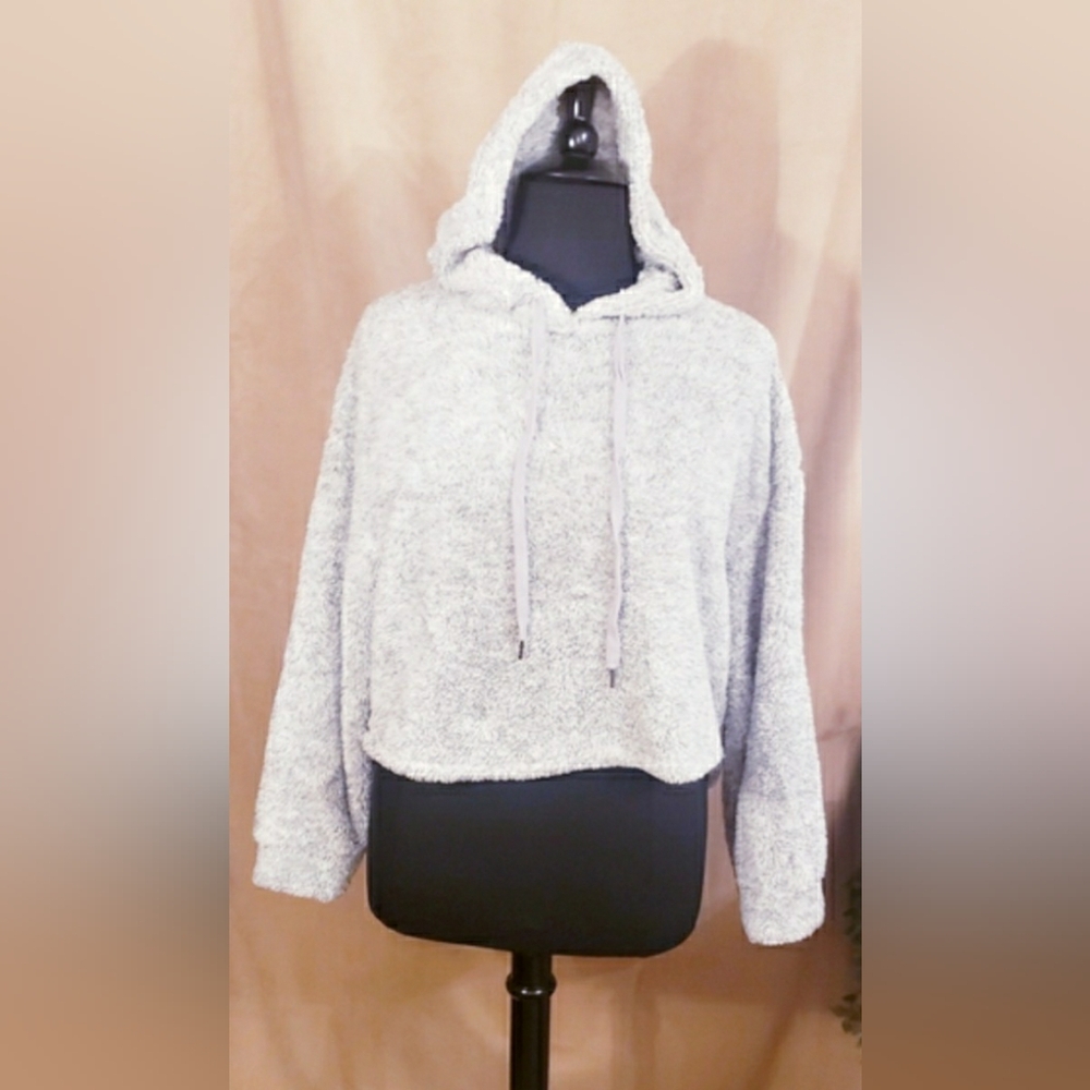 REWASH FAUX FUR HOODED PULLOVER